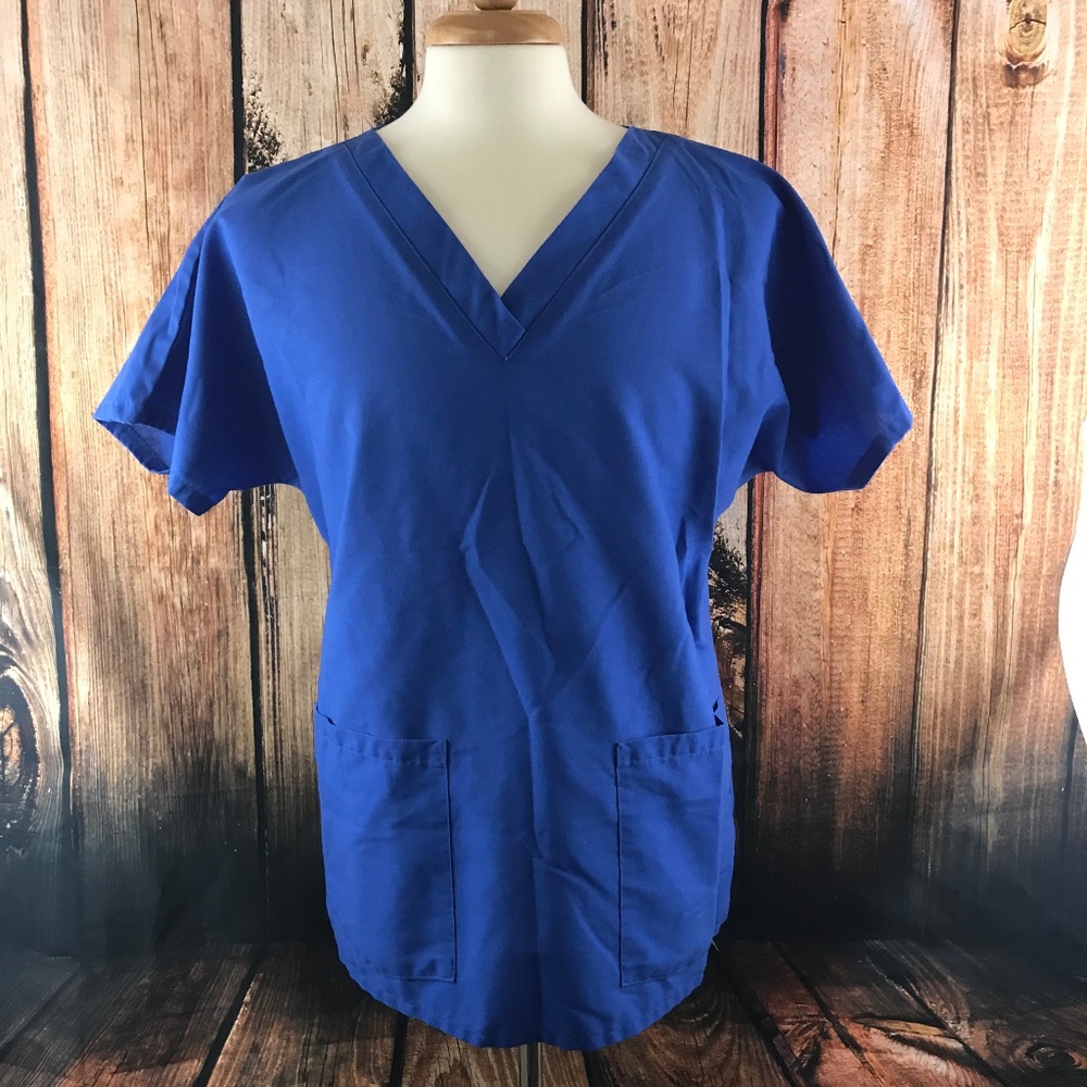 Landau Unisex Scrub Top Size L Short Sleeves